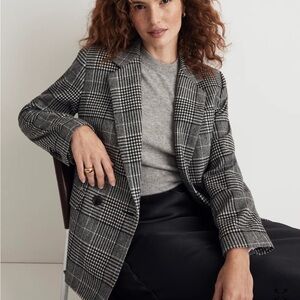 NWT MADEWELL The Rosedale Blazer in Kelly glen Plaid size 20w